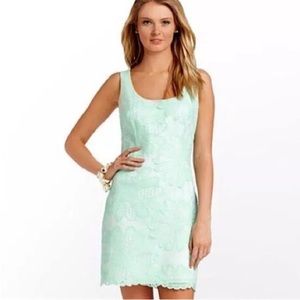 Lilly Pulitzer Lonnie Dress size 0 Mint Green